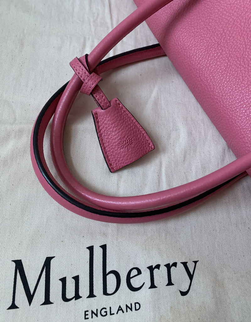 Mulberry Bayswater Heritage Pink Leather Bag