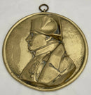 19th Century Napoleon Bonaparte Brass Relief Plaque.