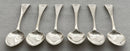 York Silver Set of Six George IV Teaspoons. York 1828 James Barber, George Cattle II & William North. 3.7 troy ounces.