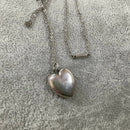 Silver heart pendant