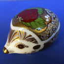 Royal Crown Derby Paperweight - Strawberry Hedgehog (Boxed)