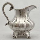 William IV period Old Sheffield Plate Matched Tea Set of Melon form, circa 1835.