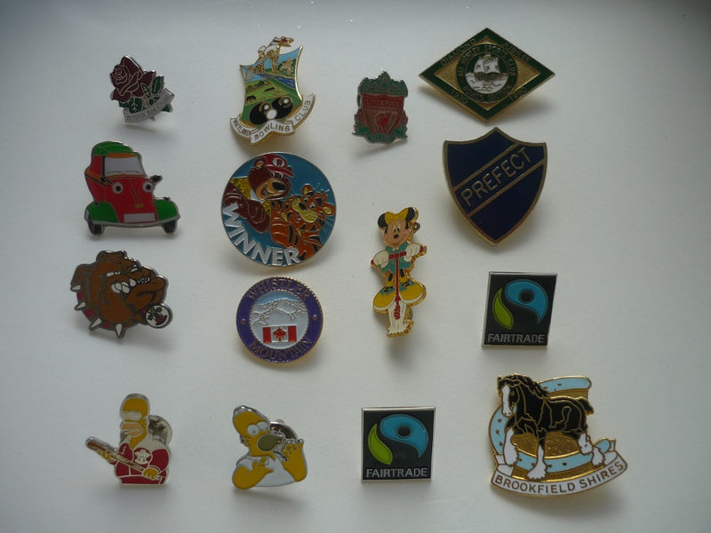 Collection of 15 Metal Badges.