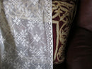 Alma- Antique Style cream Cotton Lace Curtain Panelling Sold By The Metre- Width 52 Inches