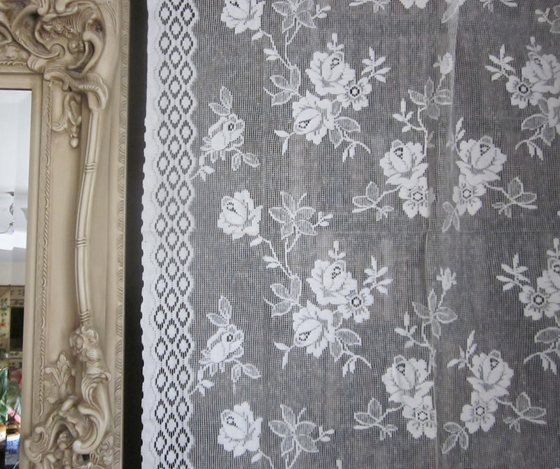 "Lucky Dip" 2 x 1920s Vintage Arts & Crafts Victorian Lace mill Curtain Panels