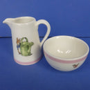 Wedgwood Beatrix Potter Peter Rabbit Cream Jug and Sugar Bowl