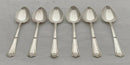 Elizabeth II Six Silver Coffee Spoons. Birmingham 1972 Angora Silver Plate Co. Ltd. 2.1 troy ounces.