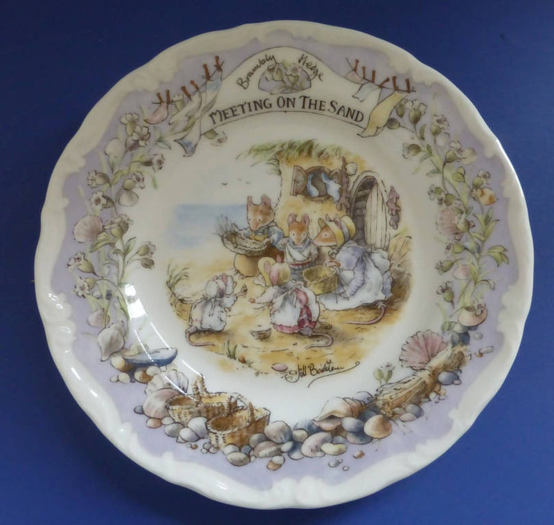 Royal Doulton Brambly Hedge Tea Plate Meeting On The Sands