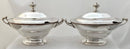 Georgian, George III, Pair of Old Sheffield Plate Sauce Tureens. Circa 1810.