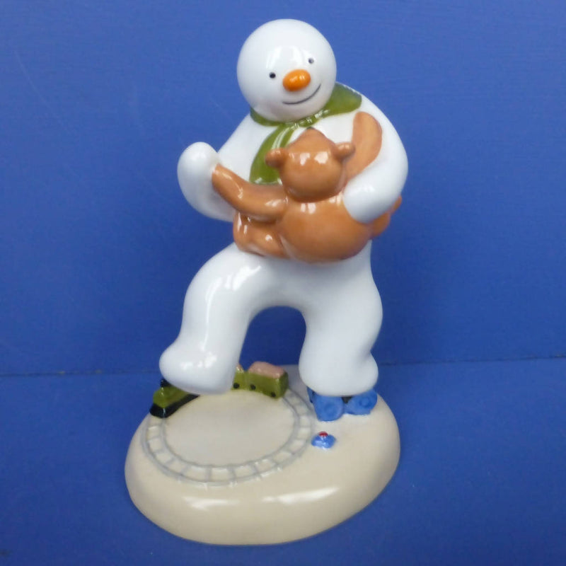 Coalport Snowman - Dancing With Teddy (Boxed)