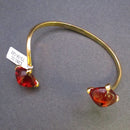Baccarat vermeil and orange crystal bracelet
