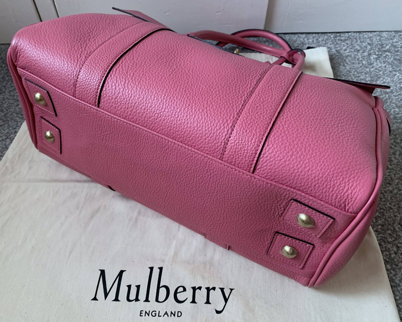 Mulberry Bayswater Heritage Pink Leather Bag