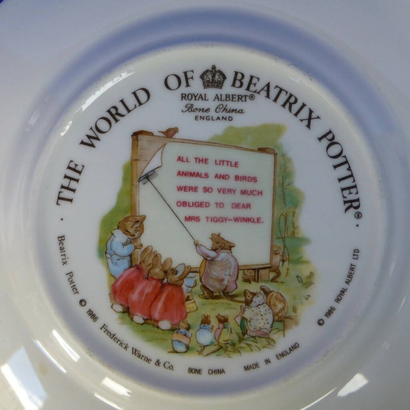 Royal Albert Beatrix Potter Tea Plate - Mrs Tiggywinkle