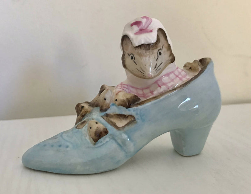 Royal Albert The Old Lady Who Lived In A Shoe Beatrix Potter figurine.