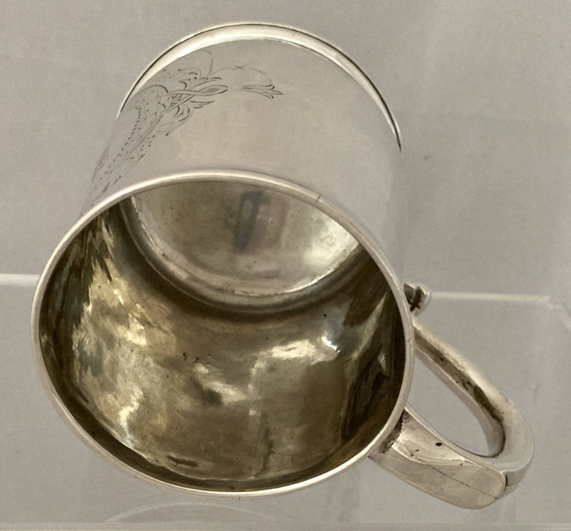 Georgian, Early George II, Silver Mug. London 1729 Thomas Mason. 6.3 troy ounces.