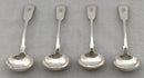 Early Victorian set of four sauce ladles. London 1839 William Eaton. 8.9 troy ounces.