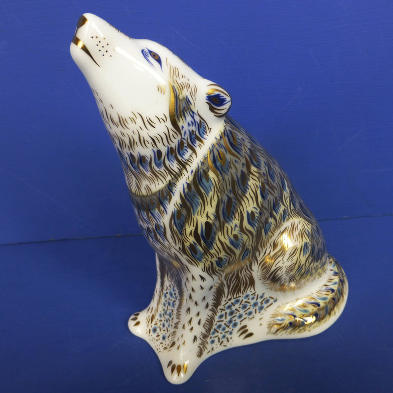Royal Crown Derby Paperweight - Wolf