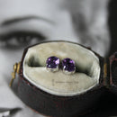 18ct White Gold Amethyst Earrings