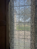 Jane Lace Design 14 Point Lace Sample unfinished panel Bone colour 106 cm (52”) x 101 cm (40")