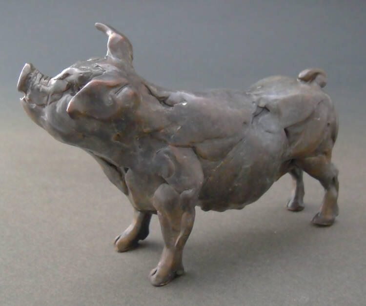 Edward Waites Sculpture, Bronze Sow