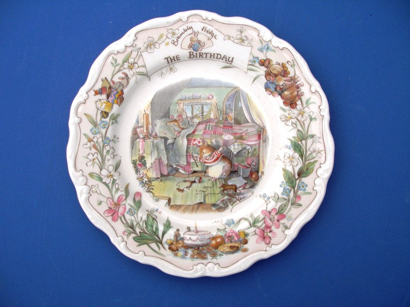 Royal Doulton Brambly Hedge Birthday Plate by Jill Barklem