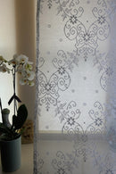 Victorianna Rose - C1900s design white Cotton Lace Curtain Panelling off the roll 72" drop sold per metre