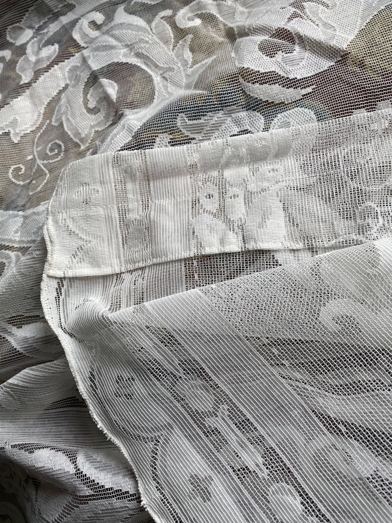 Antique Design Cotton cotton lace Curtain Panel -175/320cms
