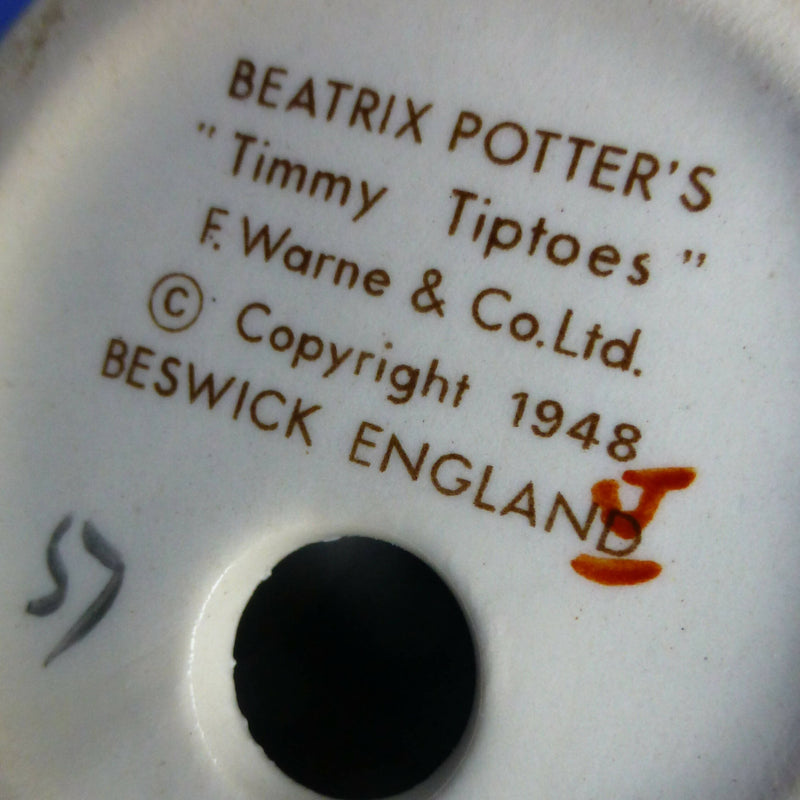 Beswick Beatrix Potter Figurine - Timmy Tiptoes BP3B