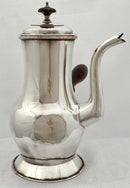 Georgian, George III, Old Sheffield Plate Side Handled Coffee Pot, circa 1770.
