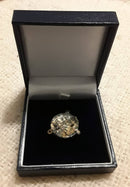 An Anglo Saxon Bronze And Cloisonne Enamel Cloak Brooch.