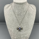 1970’s silver and Caithness glass pendant