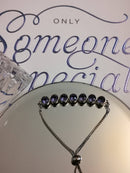 New Sterling Silver Swarovski Tanzanite Bracelet