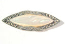 Silver Marcasite Mother of Pearl Brooch/ Pin