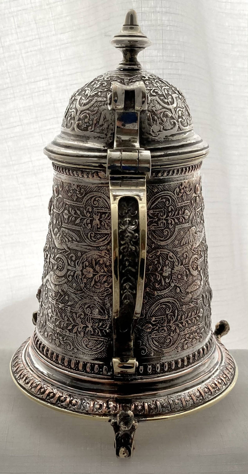 Elkington Department of Science & Art Silver Plated Electrotype Tankard, circa 1870 - 1890.