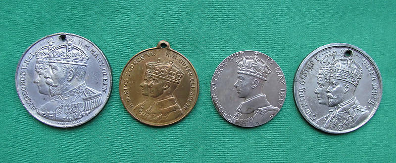 Collection Of Four Coronation Medallions/1911 & 1937/Middlesborough/West Hartlepool