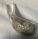 George V period Asprey novelty silver plated parrot head nutcracker.