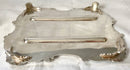 Large Silver Plated Inkstand, in the Georgian Manner, with Twin Inkwells, Taperstick Holder & Snuffer.