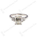 Emerald Cut Diamond Solitaire Ring