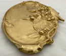 Late 19th Century French Naturalistic Gilt Metal High Relief Tray.
