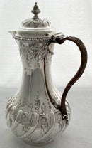 Georgian, George II, Silver Hot Water Jug. London 1759 Thomas Whipham & Charles Wright. 21.5 troy ounces.