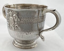 William III Silver Porringer, Inscription for Lt. Col. Marriott MVO DSO. London 1701 William Denney. 19.6 troy ounces.