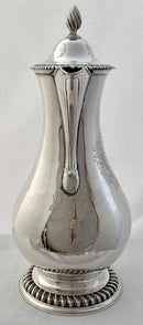 Georgian, George III, Silver Hot Water Jug. Arms of Bayntun & Northcote. London 1770 Daniel Smith & Robert Sharp. 22.5 troy ounces.