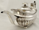 Georgian, George III, Silver Teapot. London 1811 Rebecca Emes & Edward Barnard I. 18.8 troy ounces.