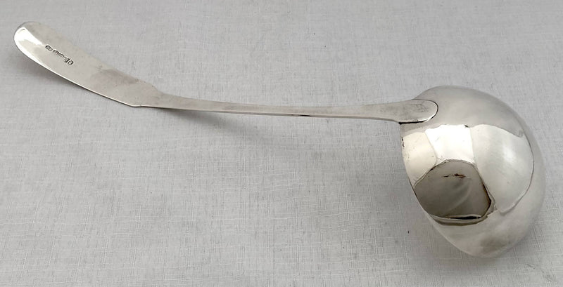 Georgian, George III, Scottish Silver Soup Ladle. Edinburgh 1809 Alexander Edmonstoun III. 5.9 troy ounces.