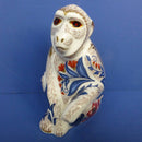 Royal Crown Derby Paperweight Macaque The Barbary Ape (Boxed)