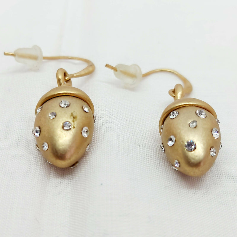 Resin & Glass Acorn Drop Earrings