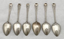 Georgian, George III, Six Silver Teaspoons. London 1804 Godbehere, Wigan & Boult. 2.5 troy ounces.