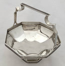George V Octagonal Silver Basket. Sheffield 1918 Asprey & Co Ltd. 11.6 troy ounces.