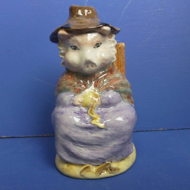 Beswick Beatrix Potter Figurine - And This Pig Had None BP10B (Boxed)