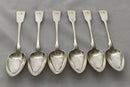 Georgian Set of Six Scottish Provincial Silver Tablespoons. William Jamieson of Aberdeen. 14.1 troy ounces.